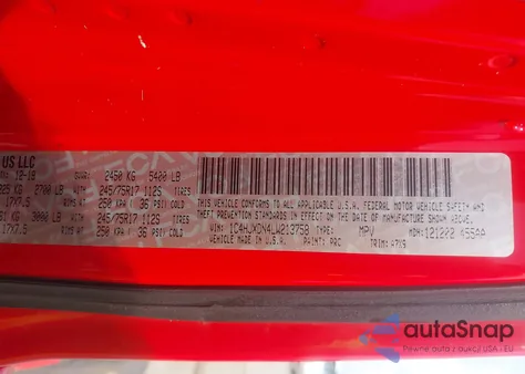 2020 Jeep Wrangler Unlimited Sport S 4X4 from USA, damaged, VIN 1C4HJXDN4LW213758